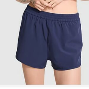 Pink-Navy Blue Running Shorts, Size Small